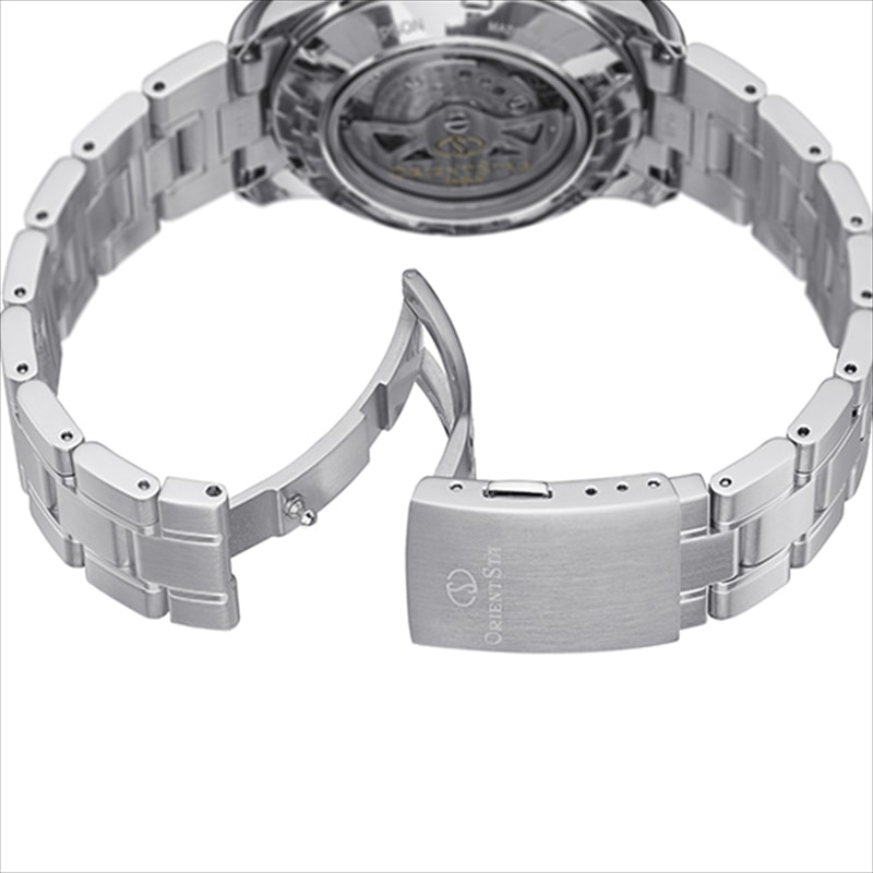 オリエントスター ORIENT STAR 腕時計 メンズ SEMI SKELETON セミスケルトン RK-AT0004S ホワイト