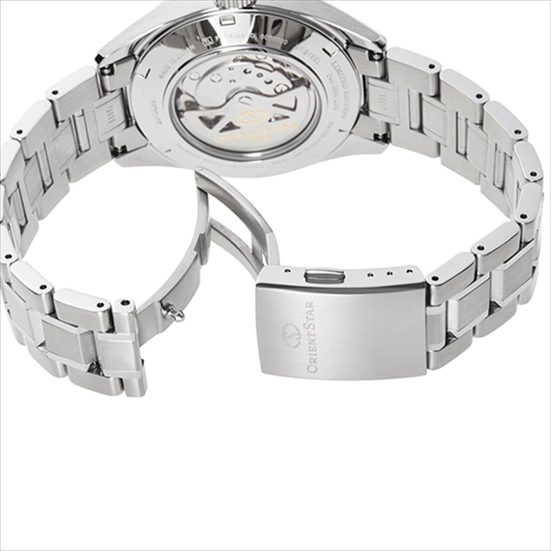 オリエントスター ORIENT STAR 腕時計 メンズ SEMI SKELETON セミスケルトン 限定モデル RK-AT0008L ネイビー