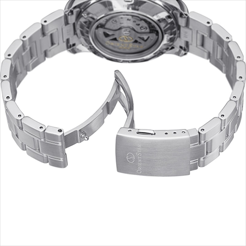 オリエントスター ORIENT STAR メンズ 腕時計 SEMI SKELETON セミスケルトン RK-AT0001B ブラック