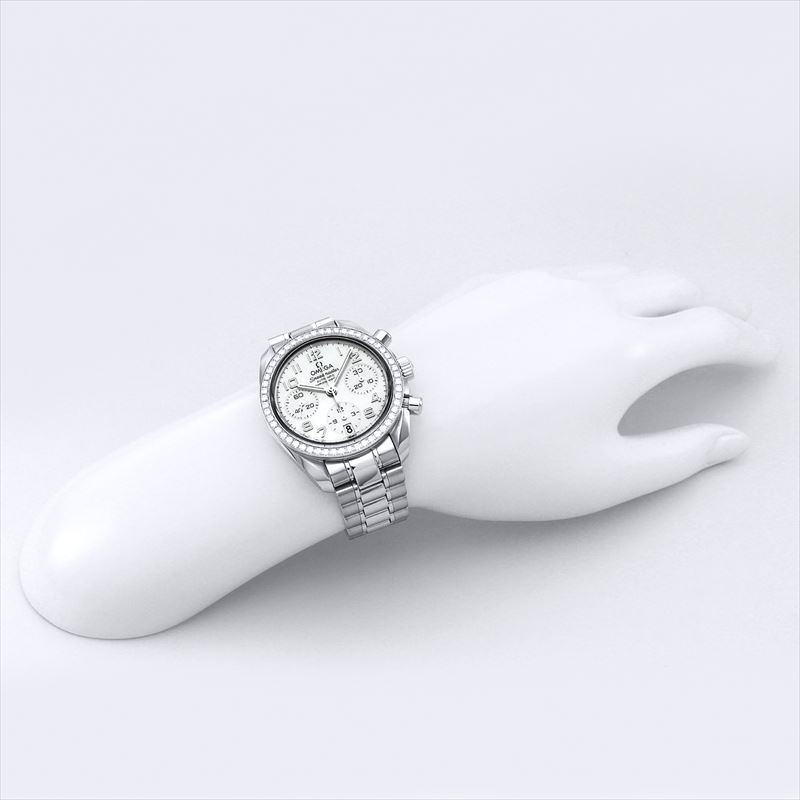 オメガ OMEGA 腕時計 レディース SPEED MASTER スピードマスター ホワイトパール 324.15.38.40.05.001