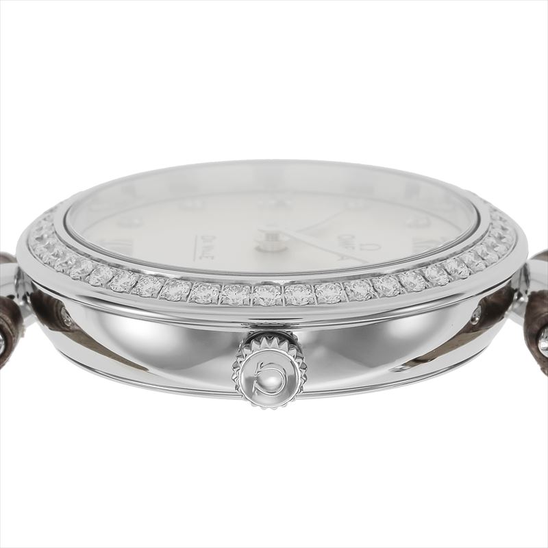 オメガ OMEGA 腕時計 レディース De Ville Prestige Dewdrop デ・ヴィル プレステージ デュードロップ シルバー 424.18.27.60.52.001