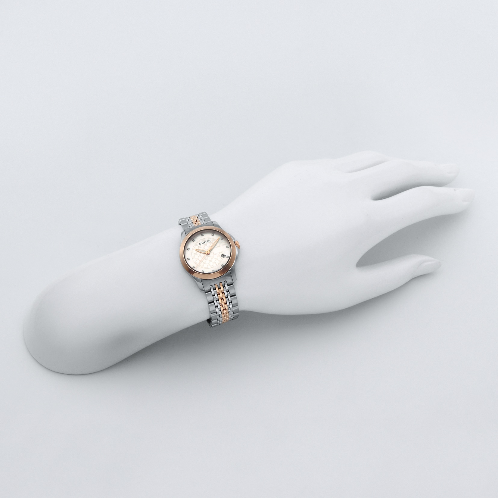 グッチ GUCCI 腕時計 レディース G-TIMELESS Gタイムレス ホワイトパール YA126539