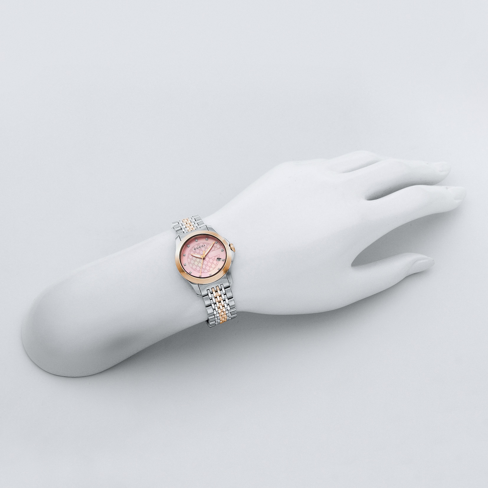 グッチ GUCCI 腕時計 レディース G-TIMELESS Gタイムレス ピンクパール YA126538