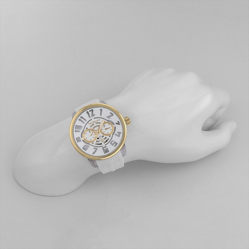 テンデンス TENDENCE ユニセックス腕時計 TY561007 フラッシュマルチ ホワイト