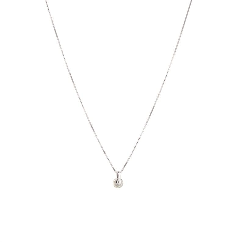 【 シンプルダイヤモンド 】 プラチナ PT 0.3ct ダイヤモンド ネックレス
