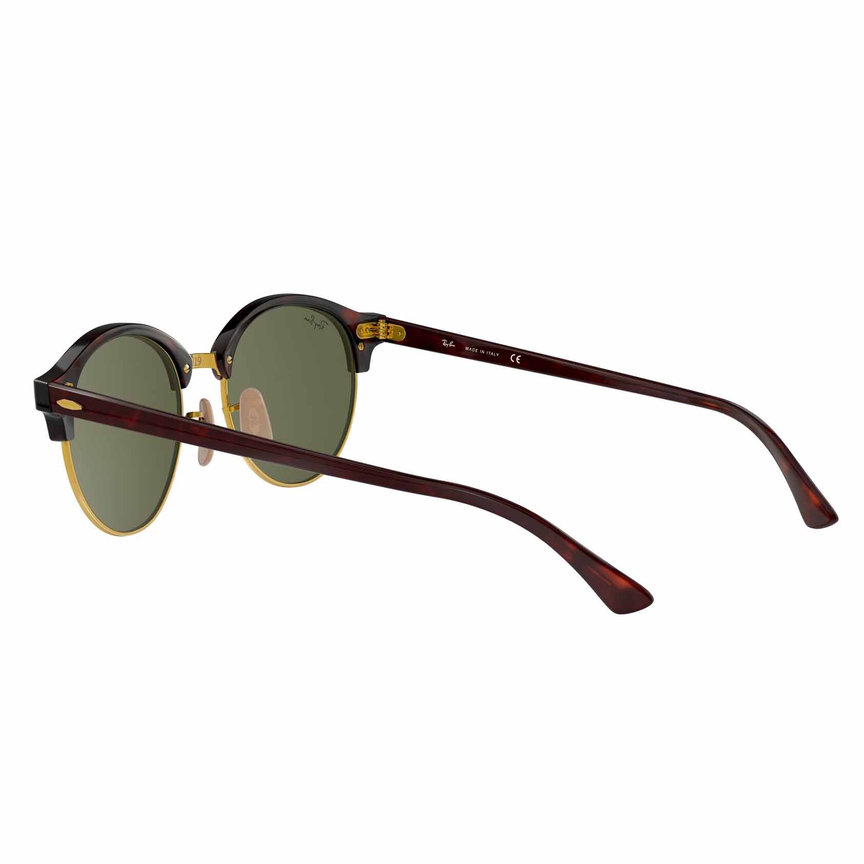 Co Ray-Ban TOX Sunglasses CLUBROUND RB4246 990 51 RED HAVANA/G-15 GREEN