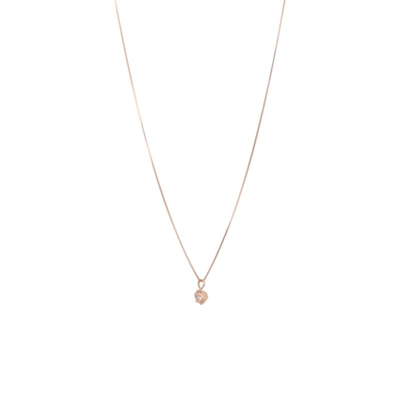 【 シンプルダイヤモンド 】 K18 ピンクゴールド PG 0.2ct ダイヤモンド ネックレス