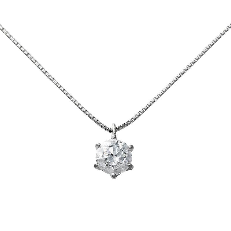 【 シンプルダイヤモンド 】 プラチナ PT 0.4ct ダイヤモンド ネックレス