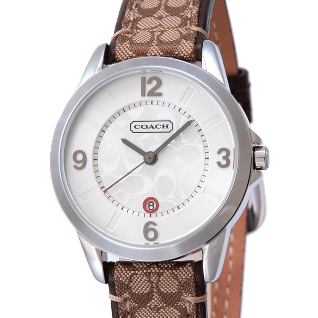 COACH コーチ レディース 腕時計 14501184 SV(カーキ×ホワイト): 腕時計｜ブランドショップハピネス