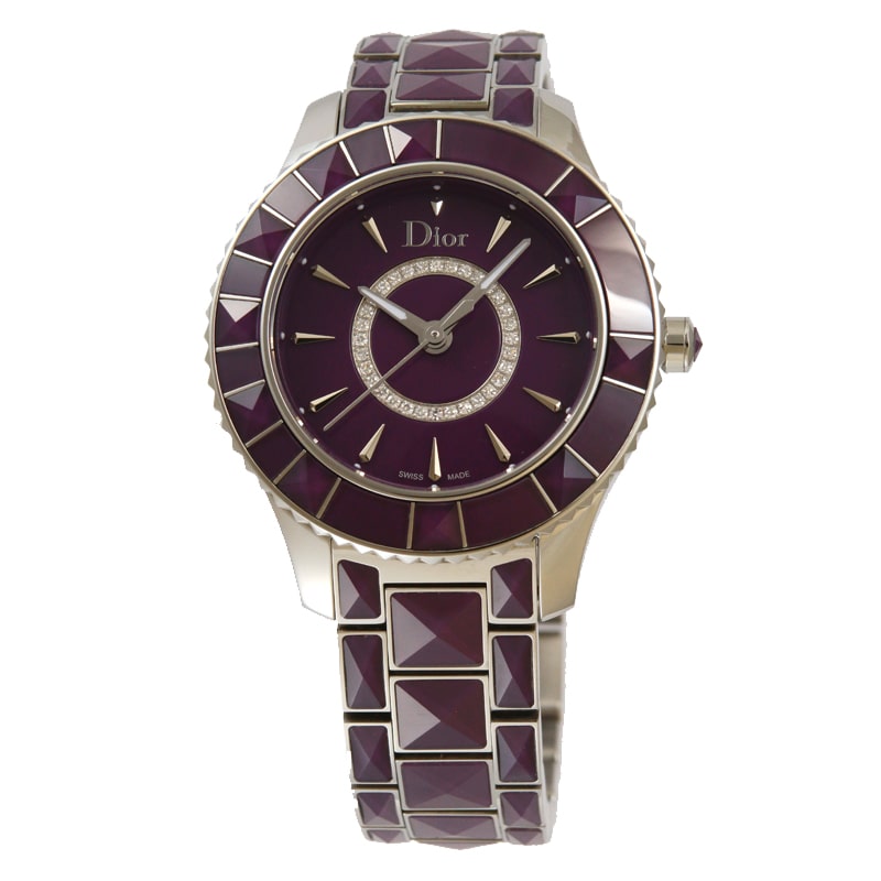 ディオール Dior 腕時計レディース クリスタル 143112M001 PU/ダイヤ: 腕時計｜ブランドショップハピネス