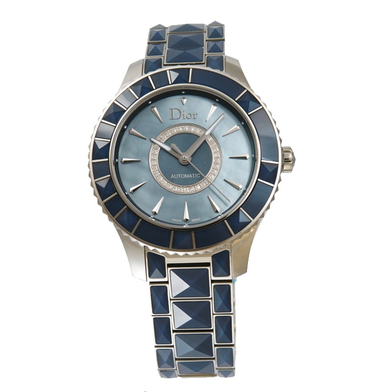 ディオール Dior 腕時計ユニセックス クリスタル 144517M001 BL/ダイヤ