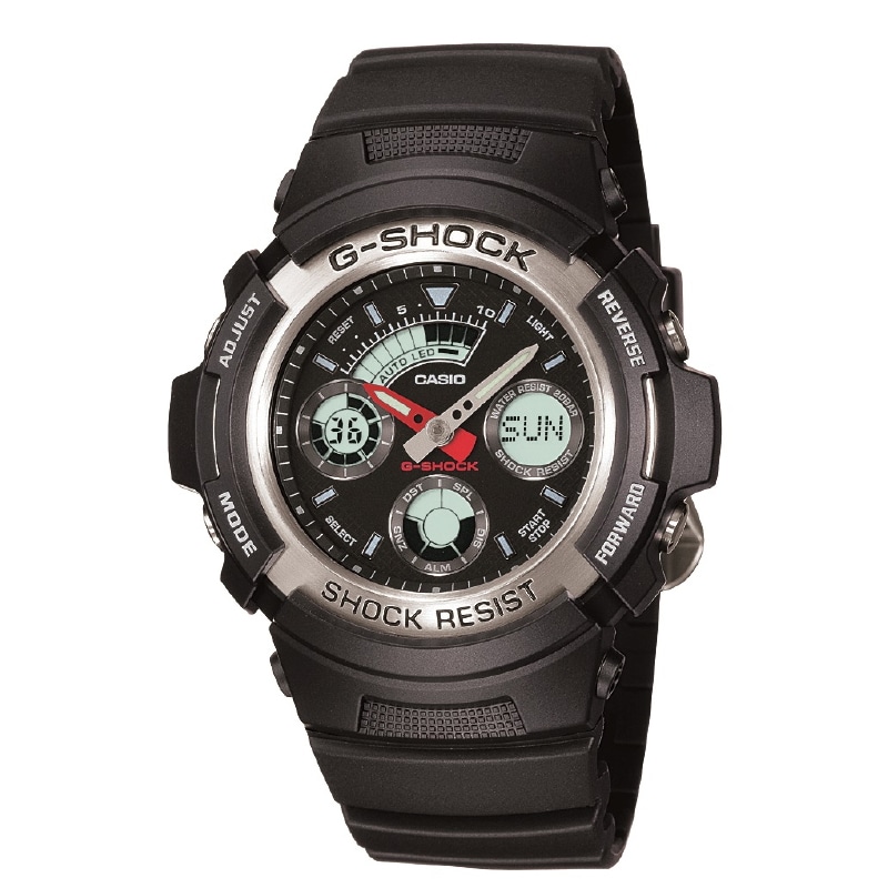 CASIO カシオ メンズ 腕時計 G-SHOCK AW-590-1AJF ブラック/ブラック