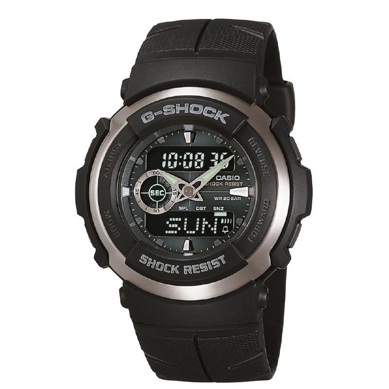 CASIO カシオ メンズ 腕時計 G-SHOCK G-300-3AJF ブラック/ブラック