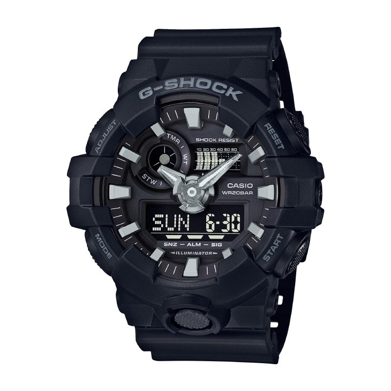 CASIO カシオ メンズ 腕時計 G-SHOCK GA-700-1BJF ブラック/ブラック