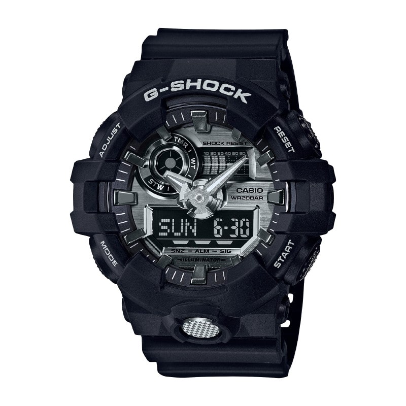 カシオ CASIO G-SHOCK ジーショック Gショック 腕時計 メンズ GA-710-1AJF シルバー/ブラック