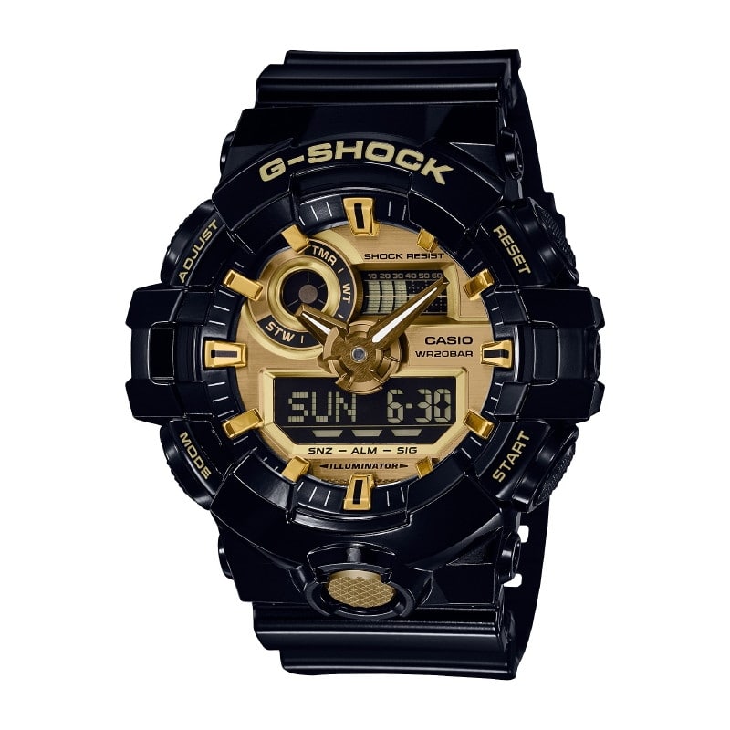 カシオ CASIO G-SHOCK ジーショック Gショック 腕時計 メンズ GA-710GB-1AJF ゴールド/ブラック
