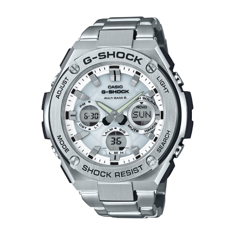CASIO カシオ メンズ 腕時計 G-SHOCK GST-W110D-7AJF ホワイト/シルバー