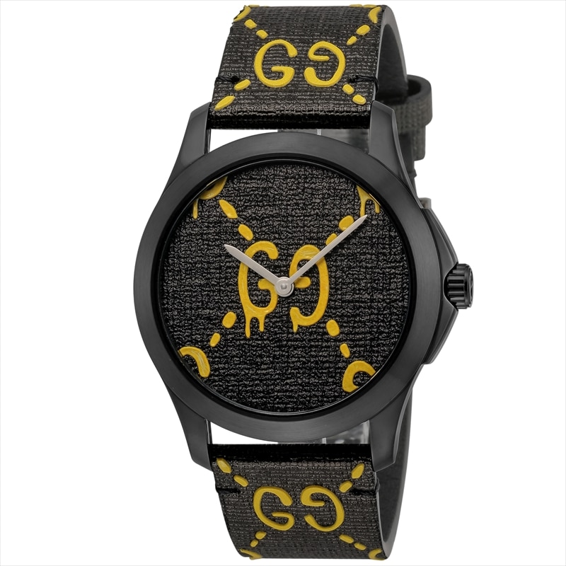 グッチ GUCCI 腕時計 メンズ G-TIMELESS Gタイムレス YA1264019 ブラック