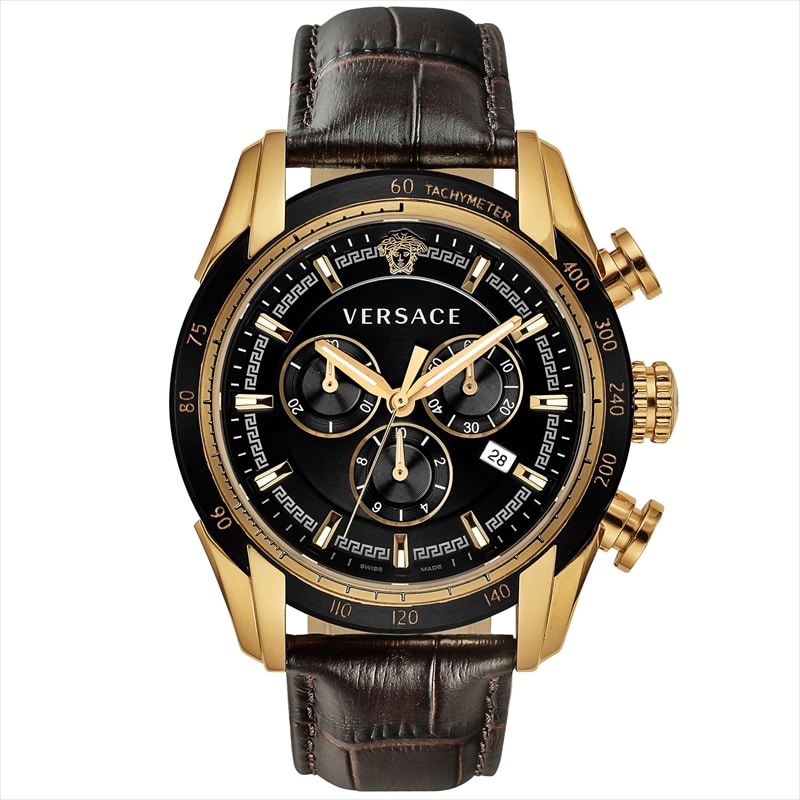 ジャンニヴェルサーチ VERSACE メンズ腕時計 V-RAY VEDB00318 ブラック