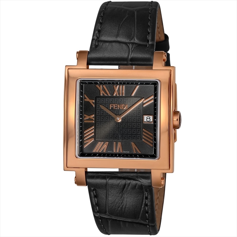 フェンディ FENDI メンズ腕時計 QUADOROMEN F604511011 ブラック: 腕時計｜ブランドショップハピネス