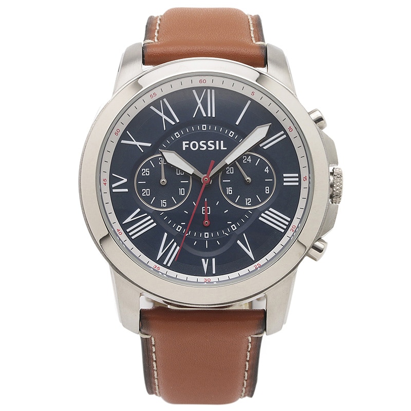 フォッシル FOSSIL 腕時計 FS5210IE GRANT ネイビー ステンレス