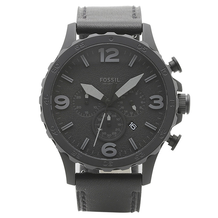 フォッシル FOSSIL 腕時計 JR1354 NATE ブラック ステンレス