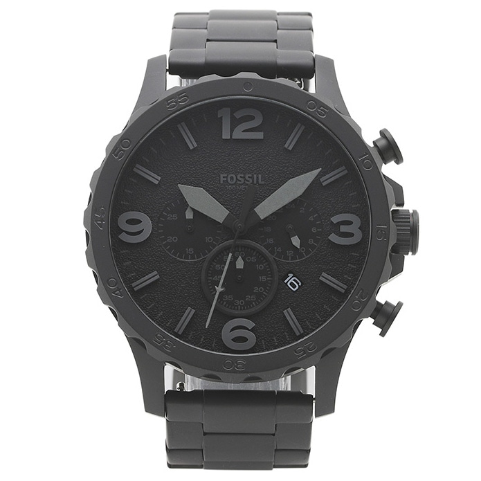 フォッシル FOSSIL 腕時計 JR1401 NATE ブラック ステンレス