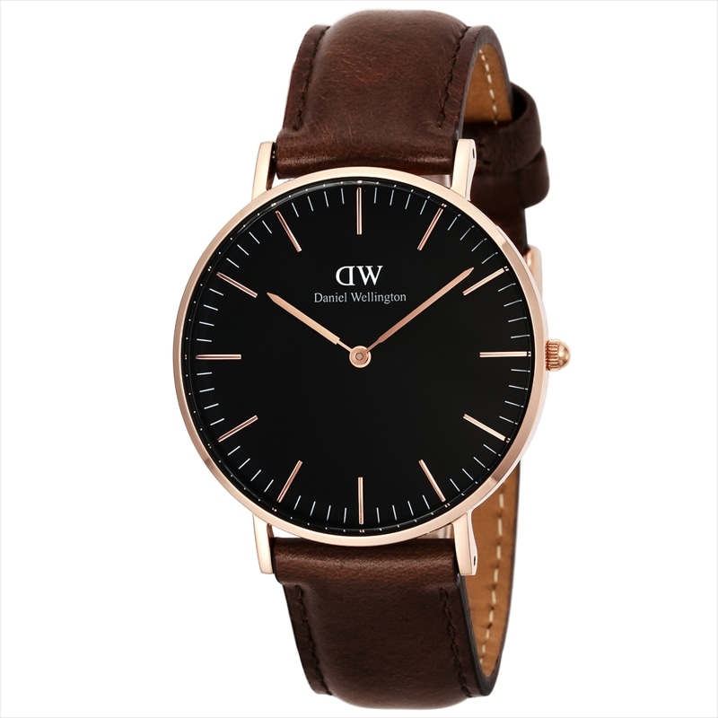 ダニエル ウェリントン DANIEL WELLINGTON 腕時計 ユニセックス Classic Black Bristol DW00100137 ブラック