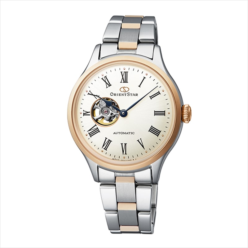 オリエントスター ORIENT STAR レディース 腕時計 CLASSIC SEMI SKELETON クラシック セミスケルトン RK-ND0001S ホワイト ステンレススティール