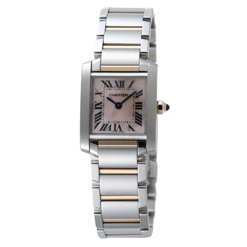 Cartier カルティエ 腕時計 タンクフランセーズ Wq4 ピンクシェル 腕時計 ブランドショップハピネス