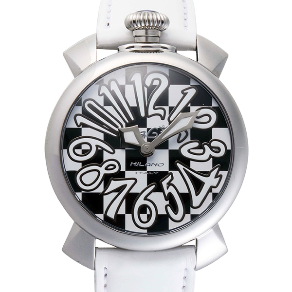 Gaga Milano ガガミラノ 腕時計 MANUALE 40MM 限定モデル ホワイト 5020.L.E.CH.1(ホワイト): 腕時計