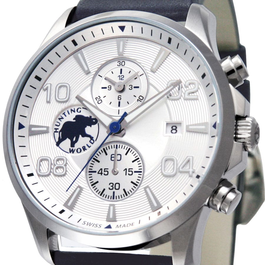 HUNTING WORLD ハンティングワールド 腕時計 メンズ クラッシックマジック ホワイト HW406NV(ホワイト): 腕時計