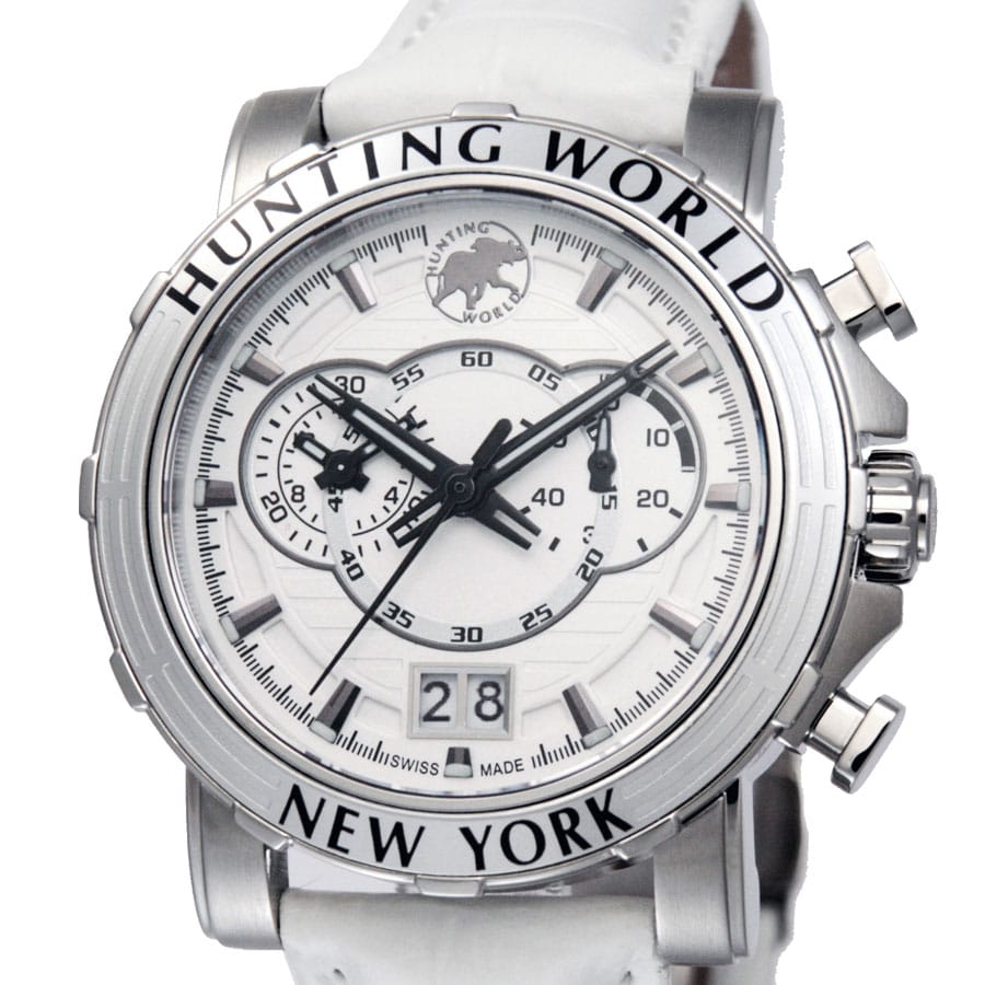HUNTING WORLD ハンティングワールド 腕時計 メンズ イリス ホワイト HW913WHWH(ホワイト): 腕時計｜ブランドショップハピネス