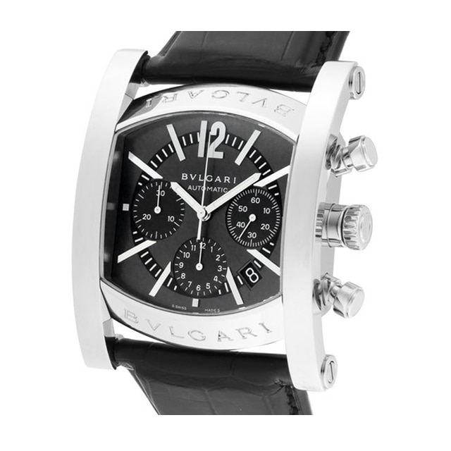 BVLGARI ブルガリ メンズ 腕時計 アショーマ ブラック AA48C14SLDCH: 腕時計｜ブランドショップハピネス