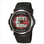 カシオ CASIO G-SHOCK ジーショック Gショック 腕時計 メンズ  G-300-4AJF レッド/ブラック