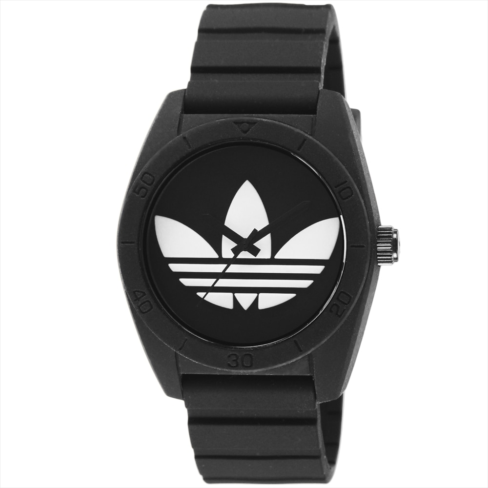 アディダス adidas 腕時計 ユニセックス ADH6167 SANTIAGO ブラック ホワイト