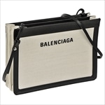 バレンシアガ BALENCIAGA ショルダーバッグ 339937-AQ37N NATURAL/BLACK キャンバス/レザー