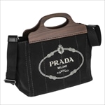 プラダ PRADA ハンドバッグ 1BG350 NERO CANAPA/LEGNO