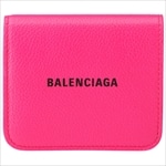 バレンシアガ BALENCIAGA 二つ折財布 CASH 594216 ASID FUCHSIA/L BLACK
