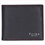 FURBO フルボ × H&D エイチ アンド ディー 二つ折財布 FH103 Black×Red