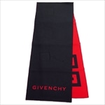 ジバンシー GIVENCHY マフラー GV3518-J4546 BLACK RED WOOL SILK