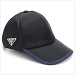 プラダ PRADA 帽子 キャップ 1HC274 NERO+BLU M