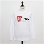 ディーゼル DIESEL 長袖Tシャツ メンズ 00S2GR-R091B ホワイト S